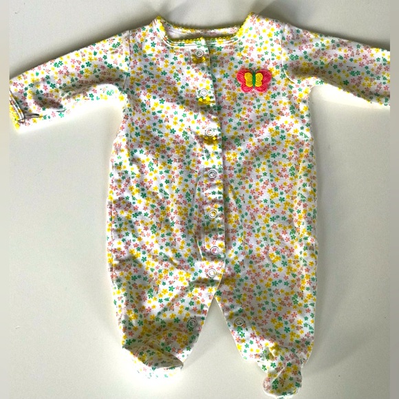 Carter's Other - Baby Girl Flower/Butterfly Footed Outfit by Carter’s (3 Months)